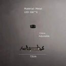 GobekUsa Black Metal Chandelier: Minimalist Hanging Light for Dining Room, Kitchen, Bedroom.