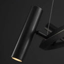 GobekUsa Black Metal Chandelier: Minimalist Hanging Light for Dining Room, Kitchen, Bedroom.