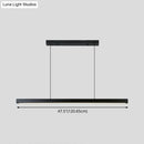 GobekUsa Black Metal Linear LED Pendant: Sleek Restaurant Island Light Fixture
