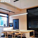 GobekUsa Black Metal Linear LED Pendant: Sleek Restaurant Island Light Fixture