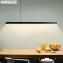 GobekUsa Black Metal Linear LED Pendant: Sleek Restaurant Island Light Fixture