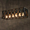 GobekUsa Black Metal Suspension Pendant Light for Dining Room and Warehouse