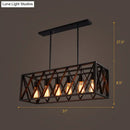 GobekUsa Black Metal Suspension Pendant Light for Dining Room and Warehouse