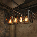 GobekUsa Black Metal Suspension Pendant Light for Dining Room and Warehouse
