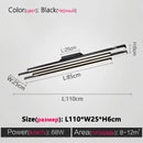 GobekUsa Black Nordic Chandelier LED Light Minimalist Designer Style Bar Living Room