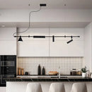 GobekUsa Black Nordic Designer Chandelier for Dining Room & Kitchen, Minimalist Home Decor Lighting