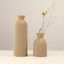GobekUsa Black Plastic Vase - Stylish Boho Decor Centerpiece