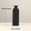 GobekUsa Black Plastic Vase - Stylish Boho Decor Centerpiece
