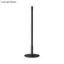 GobekUsa Black Plumb Rod LED Night Light: Sleek Bedside Table Lamp with Warm/White Light