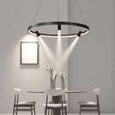 GobekUsa Black Round Combo Chandelier: Stylish Lighting for Home, Living Room, Bedroom, Dining Table
