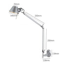 GobekUsa Black Silver Rotatable Wall Light with Switch for Study Office Living Room