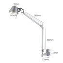 GobekUsa Black Silver Rotatable Wall Light with Switch for Study Office Living Room