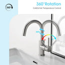 GobekUsa Black Stainless Steel Bathroom Faucet - Single Handle