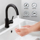 GobekUsa Black Stainless Steel Bathroom Faucet - Single Handle