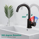 GobekUsa Black Stainless Steel Bathroom Faucet - Single Handle