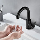GobekUsa Black Stainless Steel Bathroom Faucet - Single Handle