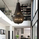 GobekUsa Black Tassel Ceiling Chandelier: Designer Dimmable Home Decor for Living Room