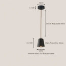 GobekUsa Black Travertine LED Pendant Lamp for Dining Living Room Bedroom and Cafe