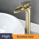 GobekUsa Black Waterfall Bathroom Faucet Mixer Tap