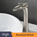 GobekUsa Black Waterfall Bathroom Faucet Mixer Tap