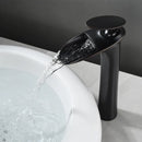 GobekUsa Black Waterfall Bathroom Faucet Mixer Tap