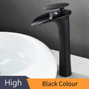 GobekUsa Black Waterfall Bathroom Faucet Mixer Tap
