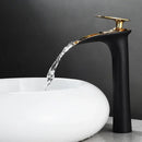 GobekUsa Black Waterfall Bathroom Faucet Mixer Tap