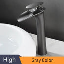 GobekUsa Black Waterfall Bathroom Faucet Mixer Tap