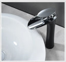 GobekUsa Black Waterfall Bathroom Faucet Mixer Tap