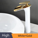 GobekUsa Black Waterfall Bathroom Faucet Mixer Tap
