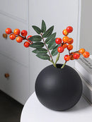 GobekUsa Black & White Ceramic Round Vase