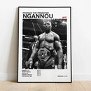 GobekUsa Black & White UFC Canvas Print for Gym Decor