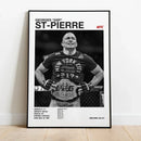 GobekUsa Black & White UFC Canvas Print for Gym Decor
