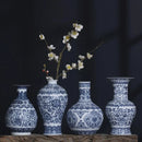 GobekUsa Blue and White Ceramic Vase - Elegant Home Decor