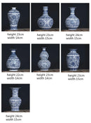 GobekUsa Blue and White Ceramic Vase - Elegant Home Decor