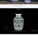 GobekUsa Blue and White Ceramic Vase - Elegant Home Decor
