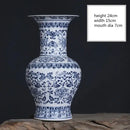 GobekUsa Blue and White Ceramic Vase - Elegant Home Decor