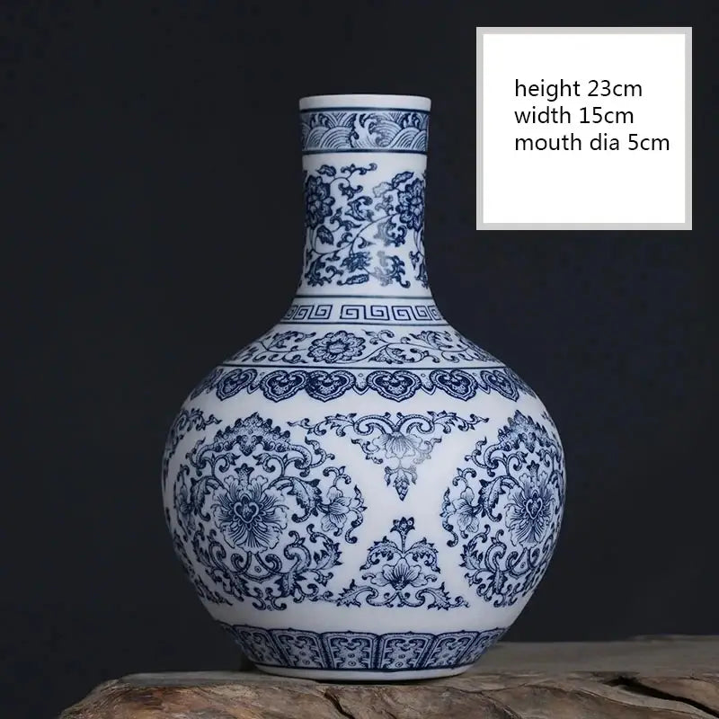 GobekUsa Blue and White Ceramic Vase - Elegant Home Decor, photo 31 of 31