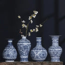 GobekUsa Blue and White Ceramic Vase - Elegant Home Decor