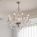 GobekUsa Blue Crystal Chandelier: Luxury E14 Pendant Lights for Living Room and Bedroom