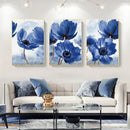 GobekUsa Blue Flowers Print for Living Room Decor