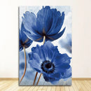 GobekUsa Blue Flowers Print for Living Room Decor