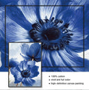 GobekUsa Blue Flowers Print for Living Room Decor