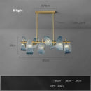 GobekUsa Blue Glass LED Pendant Lamps - Modern Designer Lighting