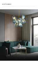 GobekUsa Blue Glass LED Pendant Lamps - Modern Designer Lighting
