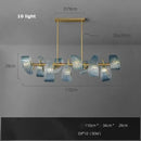 GobekUsa Blue Glass LED Pendant Lamps - Modern Designer Lighting