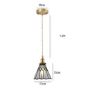 GobekUsa Blue Glass Pendant Light for Bedroom Dinning Living Room