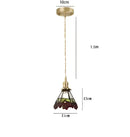 GobekUsa Blue Glass Pendant Light for Bedroom Dinning Living Room
