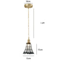 GobekUsa Blue Glass Pendant Light for Bedroom Dinning Living Room