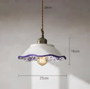 GobekUsa Blue Glass Pendant Lights for Bedroom Dinning Living Room